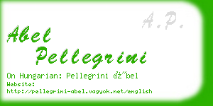 abel pellegrini business card